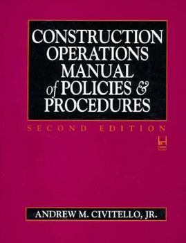Hardcover Construction Operations Manual of Policies and Procedures Book