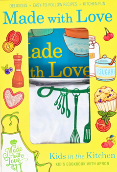 Paperback Made with Love: Kid's Cookbook with Apron Book