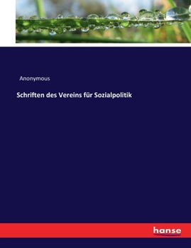 Paperback Schriften des Vereins für Sozialpolitik [German] Book