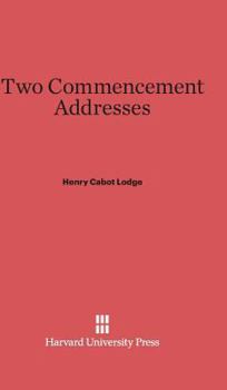 Hardcover Two Commencement Addresses Book