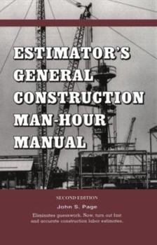 Paperback Estimator's General Construction Manhour Manual Book