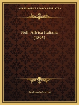 Paperback Nell' Affrica Italiana (1895) [Italian] Book