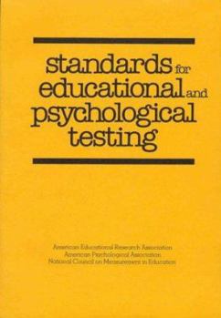 Paperback Standards for Educational Psychological Testing Book