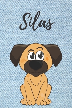 Paperback Personalisiertes Notizbuch - Hunde Silas: DIN A5, 120 blanko Seiten [German] Book
