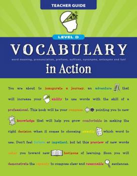 Paperback Vocabulary in Action Level D Teacher Guide (Vocabulary in Action 2010) Book
