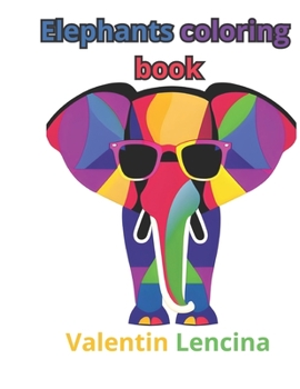 Paperback Elephants of mandalas Coloring Book for relax. Book