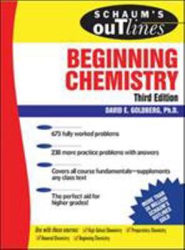Paperback Schaum's Outline of Beginning Chemistry, 3rd ed (Schaum's Outline Series) Book