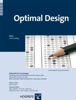 Paperback Optimal Design Book