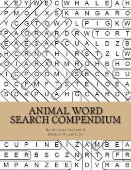 Paperback Animal Word Search Compendium Book