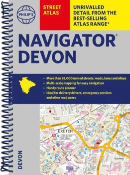 Spiral-bound Philip's Navigator Street Atlas Devon: Spiral Edition Book