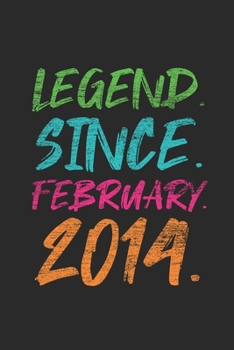 Legend Since February 2014: Journal for Birthday Gift Idea - Graph Ruled Notebook
