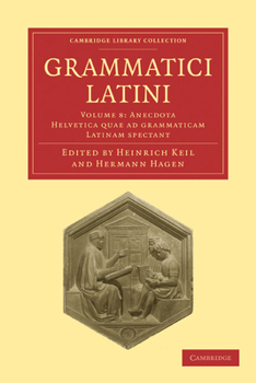 Paperback Grammatici Latini [Latin] Book