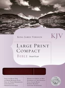 Bonded Leather Large Print Compact Bible-KJV-Snap Flap [Large Print] Book