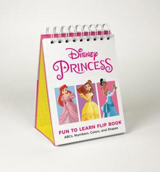 Spiral-bound Disney Princess Fun to Learn Flip Book: Abcs, Numbers, Colors, and Shapes Book