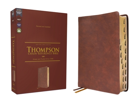 Imitation Leather Nkjv, Thompson Chain-Reference Bible, Leathersoft, Brown, Red Letter, Thumb Indexed, Comfort Print Book