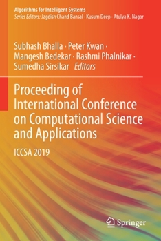 Paperback Proceeding of International Conference on Computational Science and Applications: Iccsa 2019 Book