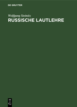Hardcover Russische Lautlehre [German] Book