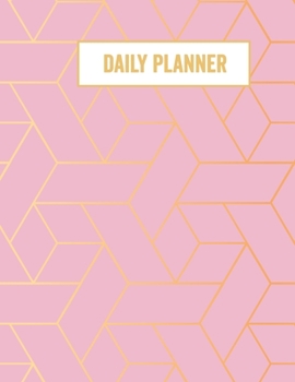 Paperback Daily Planner: Undated Daily Planner With Hourly Schedule, Goals, To Do List, Meal Tracker, Dotted Notes, Top Priorities Notebook Gif Book
