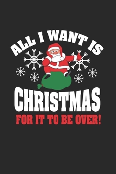 Paperback Notebook: Anti Christmas Sarcasm Ugly Christmas Gift 120 Pages, 6X9 Inches, Dot Grid Book