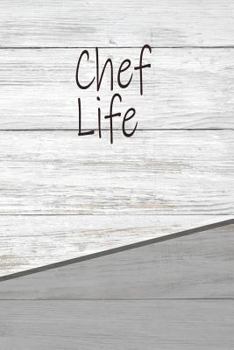 Paperback Chef Life: Personalized Rustic Isometric Dot Notebook 120 Pages 6x9 Book