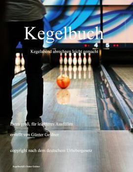 Paperback Kegelbuch: Kegelabend abrechnen [German] Book