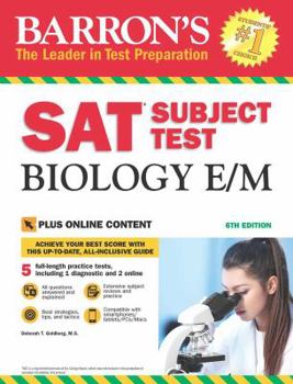 Paperback SAT Subject Test Biology E/M with Online Tests Book