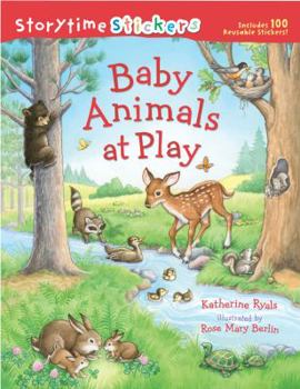 Paperback Storytime Stickers: Baby Animals at Play Book