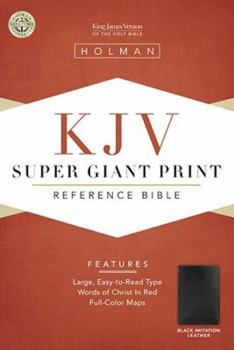 Imitation Leather Super Giant Print Reference Bible-KJV [Large Print] Book