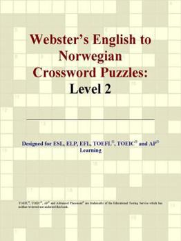 Paperback Webster's English to Norwegian Crossword Puzzles: Level 2 Book