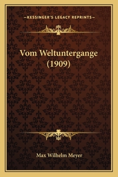 Paperback Vom Weltuntergange (1909) [German] Book