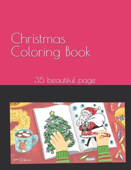 Paperback Christmas Coloring Book: 35 beautiful page Book