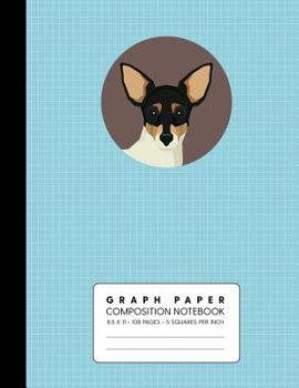 Paperback Graph Paper Composition Notebook: Toy Fox Terrier - Quad Ruled 5 Squares Per Inch for Math & Science Book