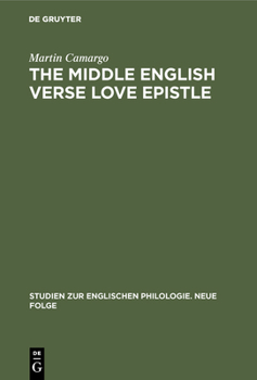 Hardcover The Middle English Verse Love Epistle Book