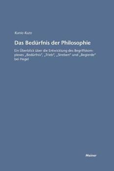 Paperback Das Bedürfnis der Philosophie [German] Book