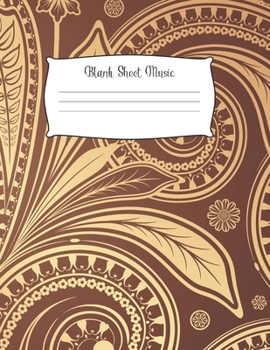 Blank Sheet Music Notebook Kids: Music Manuscript Paper / White Marble Blank Sheet Music / Notebook for Musicians  / Composition Books Gifts 100 Pages (8.5x11), perfect for learning