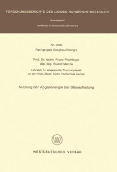 Paperback Nutzung Der Abgasenergie Bei Stauaufladung [German] Book