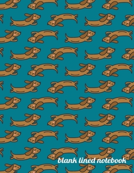 Blank Lined Notebook: Cute Dachshund Cover