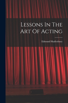 Paperback Lessons In The Art Of Acting Book