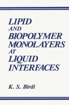 Paperback Lipid and Biopolymer Monolayers at Liquid Interfaces Book