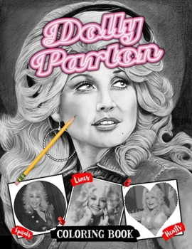 Paperback Crush And Color Dolly Parton Coloring Book: Lines Spirals Hearts Book