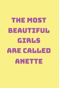 Anette Girl Woman Notebook: Graph Paper Journal 6x9 - 120 Pages
