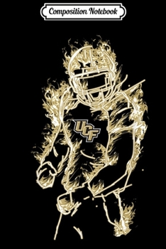 Composition Notebook: UCF Knights Football Player On Fire - Apparel Journal/Notebook Blank Lined Ruled 6x9 100 Pages