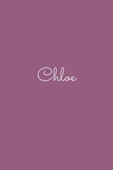 Chloe: notebook with the name on the cover, elegant, discreet, official notebook for notes, dot grid notebook,