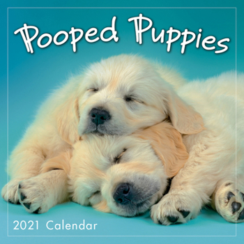 Calendar 2021 Pooped Puppies Mini Calendar Book