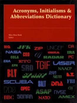 Hardcover Acronyms, Initialisms & Abbreviations Dictionary Book