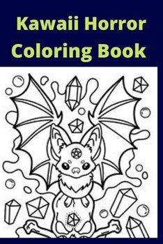 Paperback Kawaii Horror Coloring Book [Large Print] Book