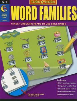 Paperback Word Families: Grade 1 Book