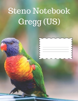 Paperback Steno Notebook Gregg (US): Ruled Shorthand Notebook for stenographers, 120 pages Book