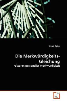 Paperback Die Merkwürdigkeits-Gleichung [German] Book