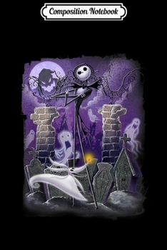 Paperback Composition Notebook: Disney Nightmare Before Christmas Scene Journal/Notebook Blank Lined Ruled 6x9 100 Pages Book